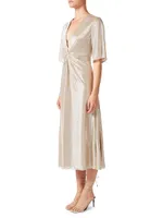 Stella Metallic Knotted Dress