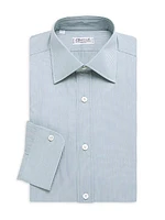 Mini Windowpane Check Dress Shirt