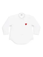 Little Kid's Play Kids Logo Button-Down Shirt