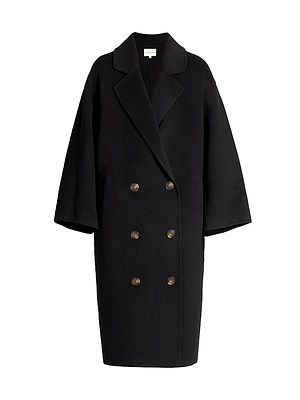 Borneo Double Breasted Wool & Cashmere Coat