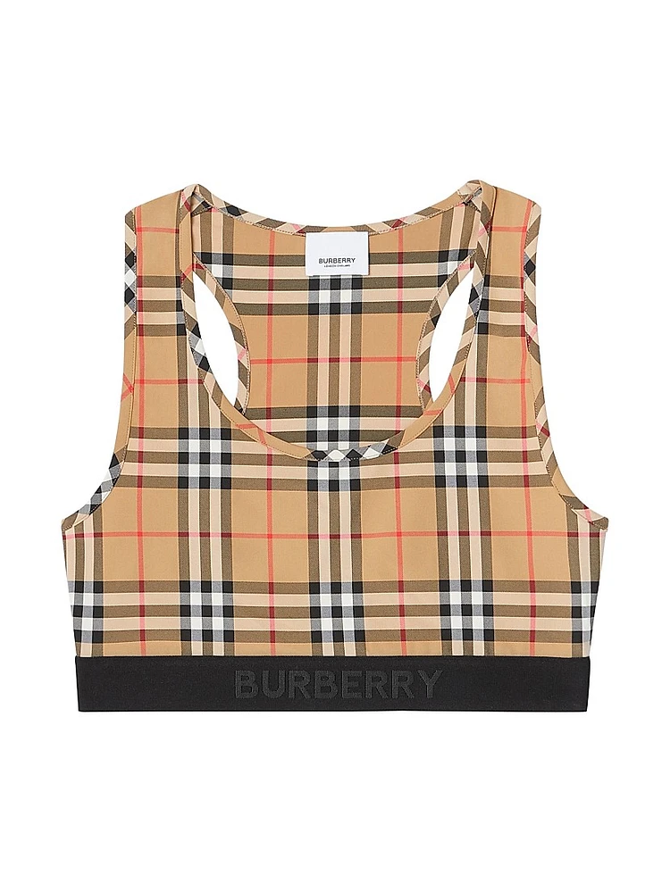 Check Sports Bra