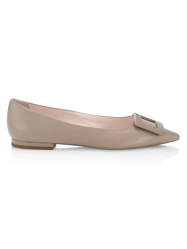 Gommettine Leather Flats