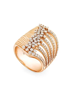 Bahia 18K Rose Gold & 1.36 TCW Diamond Ring