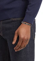 Unisex Interlocking G Sterling Silver Enamel Cuff