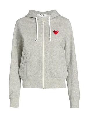 Heart Back Zip Hoodie