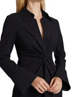 McKenna Knot-Front Shirtdress