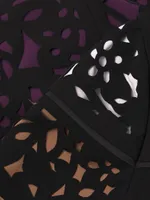 Ombre Laser-Cut Lace Dress
