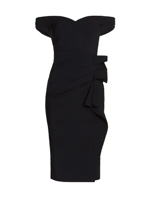 Off-the-Shoulder Midi Dress