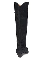 Denvee 40MM Suede Tall Western Boots