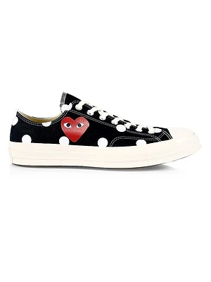 CdG PLAY x Converse Men's Chuck Taylor All Star Polka Dot Low-Top Sneakers