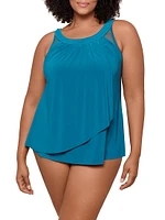 Plus Illusionists Ursula Tankini Top