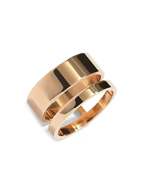 Berbere 18K Pink Gold 2-Row Ring