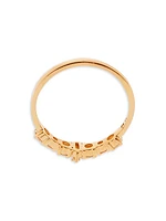 Cascade 18K Yellow Godl & Light Champagne Diamond Ring