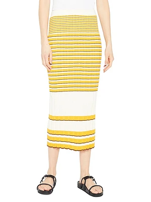 Rib-Knit Pencil Skirt