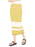 Rib-Knit Pencil Skirt