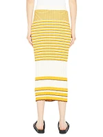 Rib-Knit Pencil Skirt