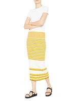 Rib-Knit Pencil Skirt