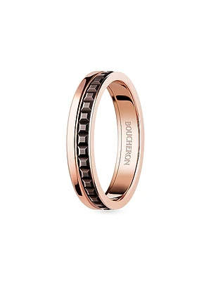 Unisex Quatre Classique Two-Tone 18K Gold Wedding Band