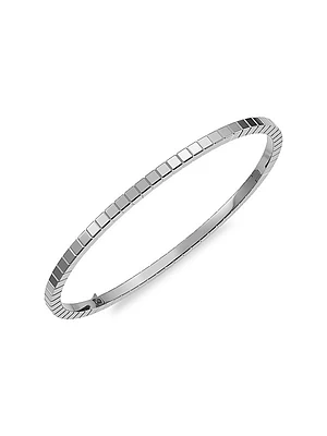 18K White Gold Ice Cube Bracelet