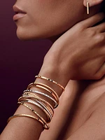 Ice Cube 18K Yellow Gold & Diamond Bangle