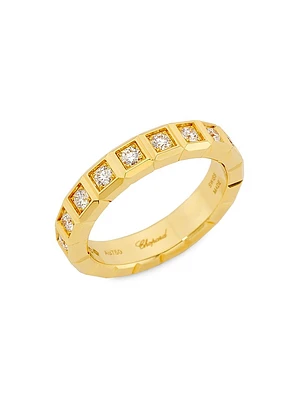 Ice Cube 18K Yellow Gold & Diamond Ring