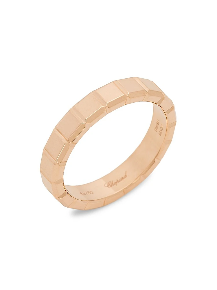 Ice Cube 18K Rose Gold Ring