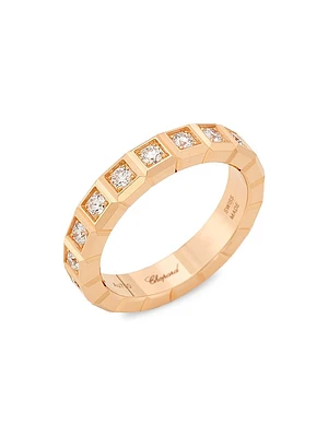 Ice Cube 18K Rose Gold & Diamond Ring