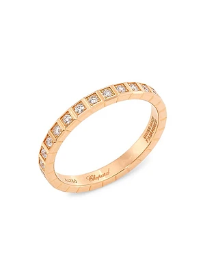 Ice Cube 18K Rose Gold & Diamond Ring