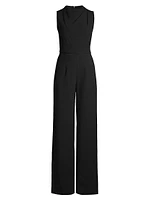 Corinne Sleeveless Flared-Leg Jumpsuit
