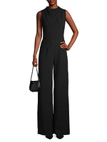 Corinne Sleeveless Flared-Leg Jumpsuit