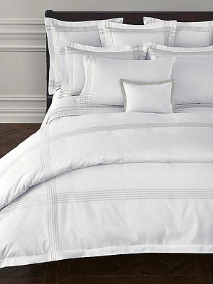 Organic Sateen Handkerchief Duvet Cover & Sham Collection