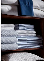 Organic Shirting Stripe 400-Thread Count Fitted Sheet