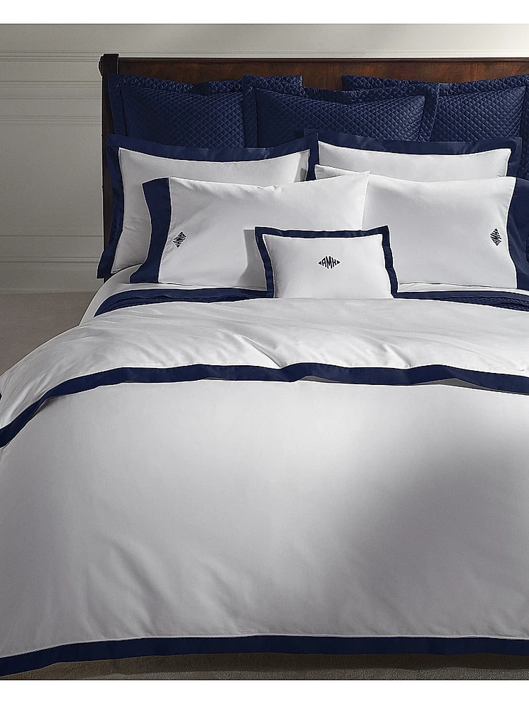 Organic Sateen Border 624-Thread Count Duvet Cover & Sham Collection