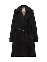 Kensington Belted Double-Breasted Logo Coat