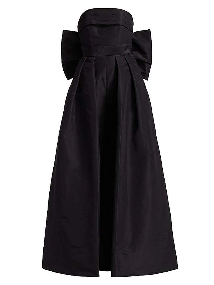 Margaret Silk Faille Convertible Jumpsuit