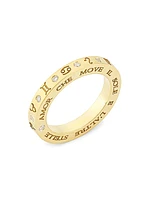Zodiac 18K Yellow Gold & Diamond Ring