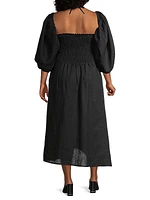 Colette Linen Midi Dress