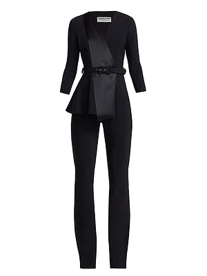 Kerolyn Jersey Flare-Leg Jumpsuit