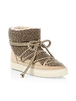Curly Shearling Leather Boots
