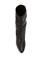 Calasso 90MM Ruched Leather Boots