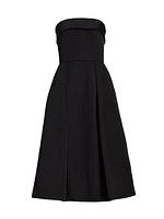Faille Strapless Dress
