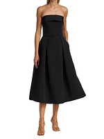 Faille Strapless Dress