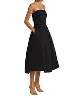 Faille Strapless Dress