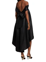 Bow-Back Trapeze Dress