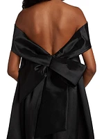 Bow-Back Trapeze Dress