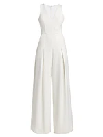 Crepe Wide-Leg Jumpsuit