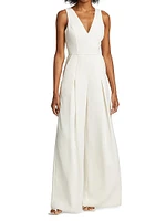 Crepe Wide-Leg Jumpsuit