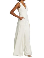 Crepe Wide-Leg Jumpsuit