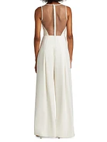 Crepe Wide-Leg Jumpsuit