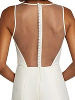 Crepe Wide-Leg Jumpsuit